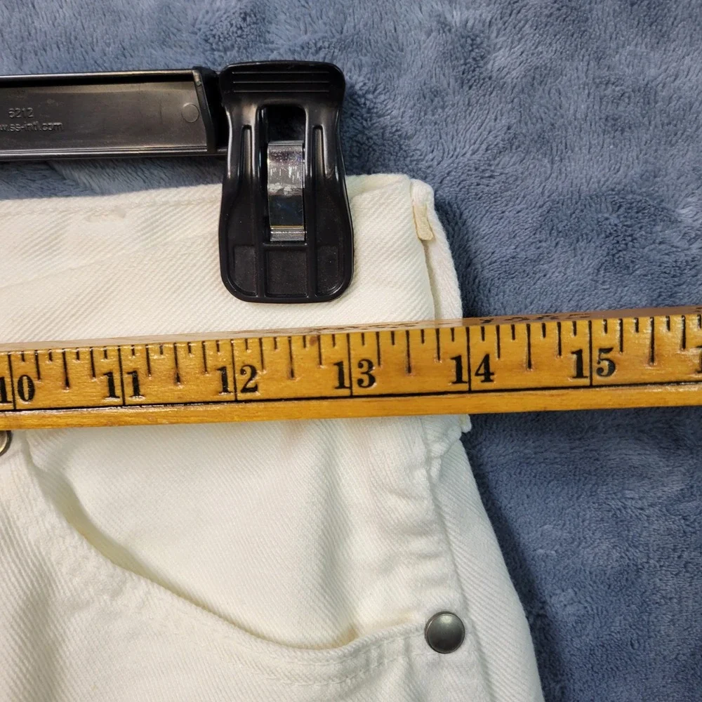 Wrangler Cowboy Cut Slim Fit Jeans White Denim‎ Mens Size 7 x 30 NWT made in USA